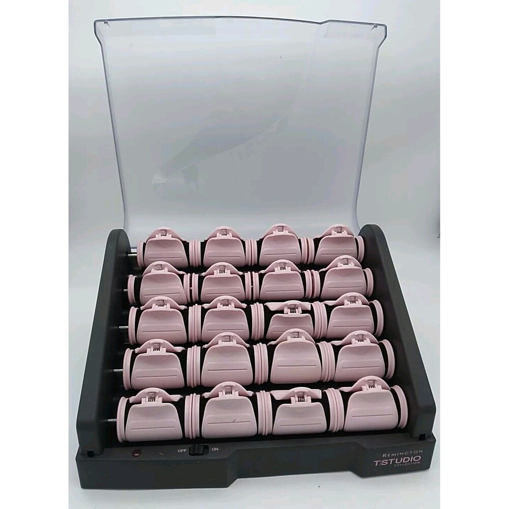 Remington T Studio Collection H-2050 Hot Rollers 20 Hair Curlers With Clips